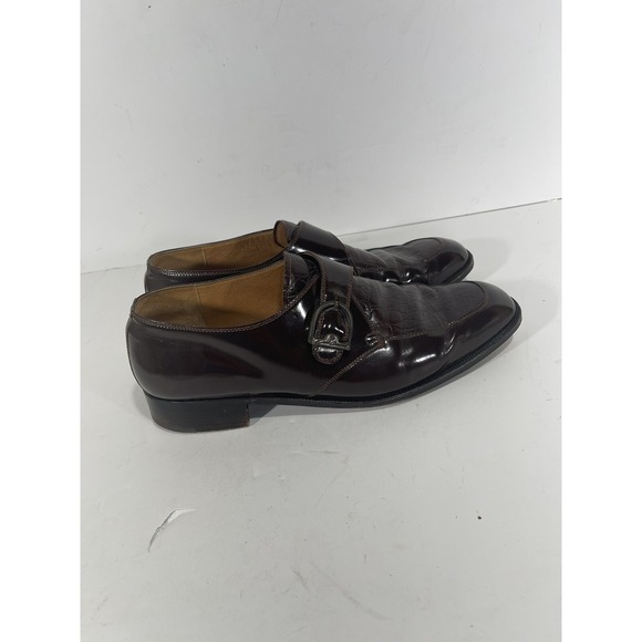 Emilio Bianco Buenos Aires Men Dark Brown Leather Monk Strap Shoe Argentina 10.5 main image 5